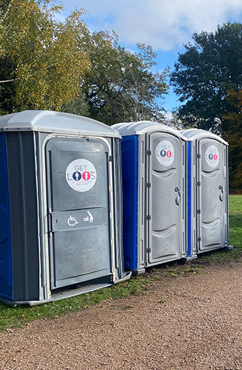Disabled and standard portable toilet hire